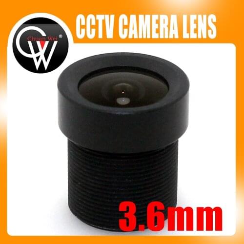 10pcs/lot New 3.6mm Lens CCTV Board Lens 80 Degrees For CCTV Security Camera Free Shipping