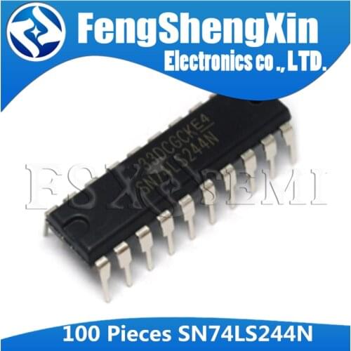 100pcs/lot SN74LS244N DIP-20 74LS244N 74LS244 HD74LS244P OCTAL BUFFERS AND LINE DRIVERS WITH 3-STATE OUTPUTS IC