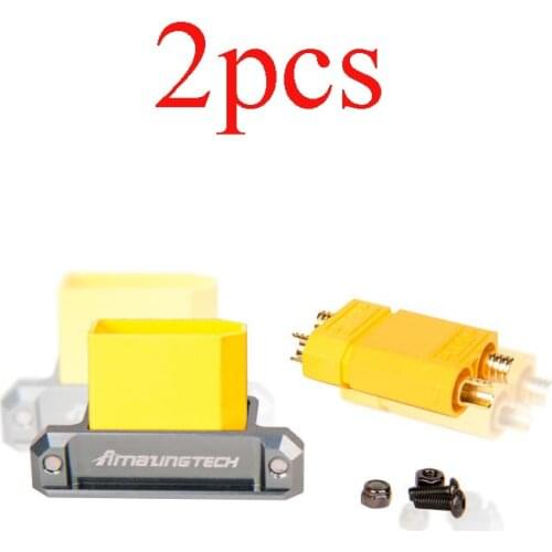 2PCS New CNC Amass XT90 XT90-S Plug Card Holder Power Supply Battery Fixed Seat Mount Connector Deck Fixture for RC Multirotor