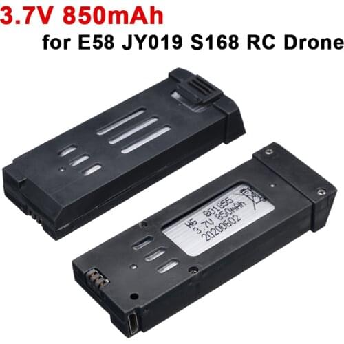 E58 RC drone battery 850mAh 3.7V Lipo Battery For E58 S168 JY019 RC Drone Quadcopter Spare Parts 3.7v Rechargeable Battery