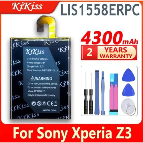 For Sony 4300mAh LIS1558ERPC Battery For SONY Xperia Z3 L55T L55U D6653 D6633 D6603 Cell Phone Replacement Batteries +Gift Tools