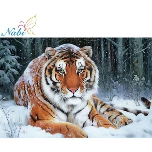 Diamond Mosaic Tiger DIY 5D Diamond Painting Cross Stitch Kits Patterns Rhinestones Handmade Hobby Diamond Embroidery Animal