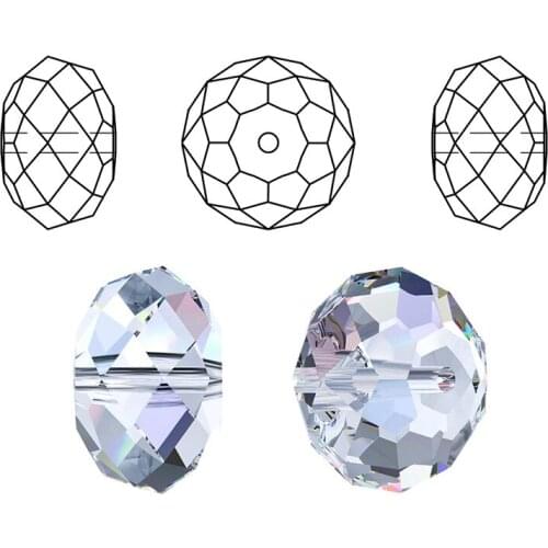 1 Strand 6mm 8mm 10mm Czech Loose Rondelle Crystal Beads For Jewelry Making Diy Needlework Spacer Faceted Glass Beads