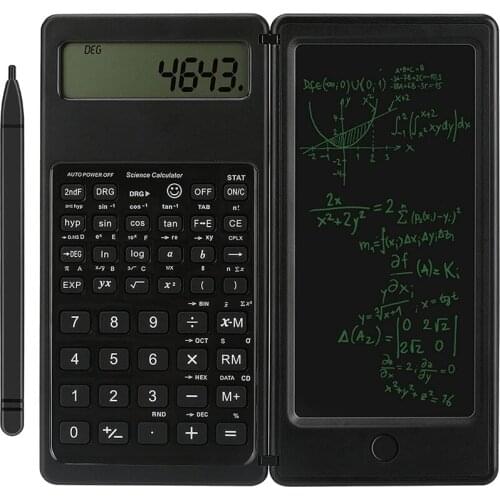 Calculator, Electronic Office Calculator With Erasable Writing Board, LCD Display Desktop Calculator For Office School
