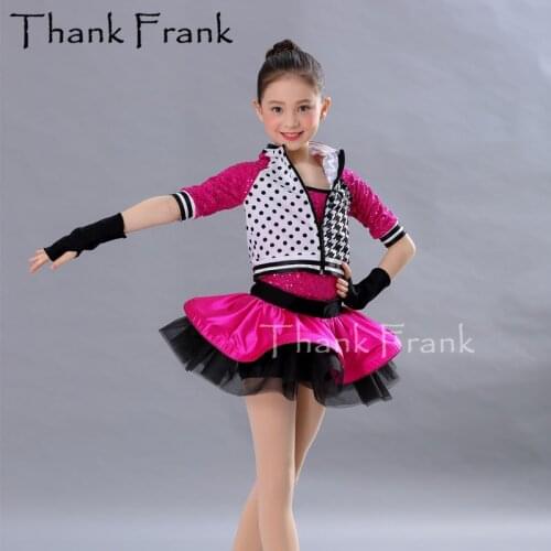 2-Piece Jazz Dance Costumes For Girls Kids Cool Modern Dance Dress Sexy Rave Outfits For Woman Cheerleader Dresses Costumes C542