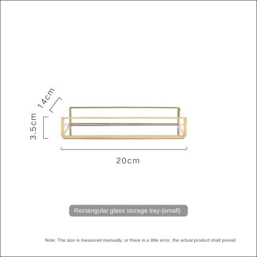 Vintage European Glass Metal Storage Tray Gold Oval Dotted Fruit Coffee Plate Desktop Small Items Jewelry Display Tray