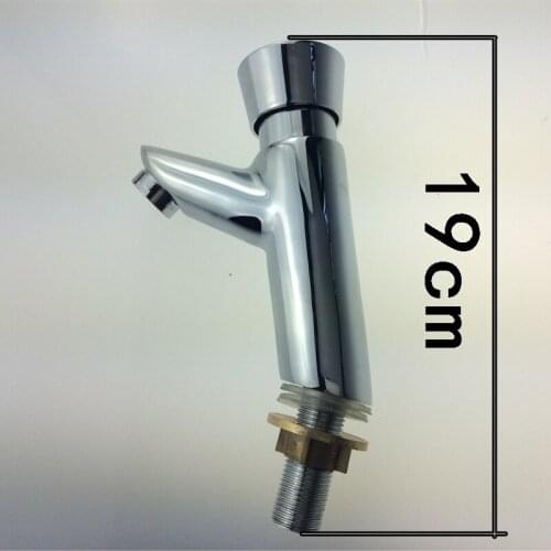 2016 Top Fashion Torneira Para Banheiro Robinet Copper Single Cold Press Type Basin Faucet Delay Valve Wash In Public Places