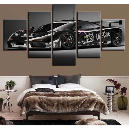 Modular Pictures Decoration Wall Arts Poster Living Room 5 Pieces New Vintage Car Style Canvas HD Printed Painting Modern Framed