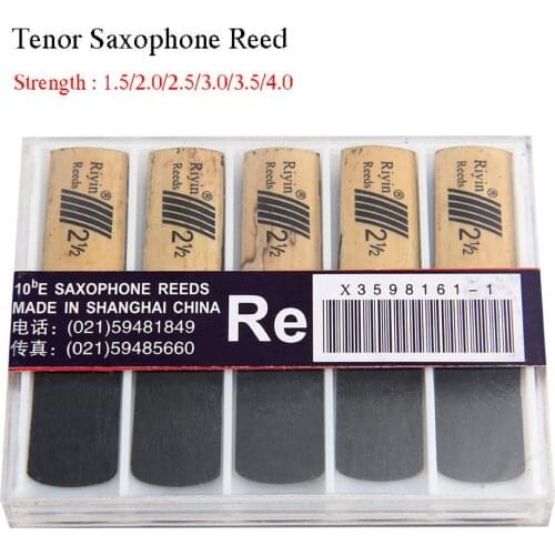 10pcs Saxophone Reed Set with Strength 1.5/2.0/2.5/3.0/3.5/4.0 for Tenor Sax Reed