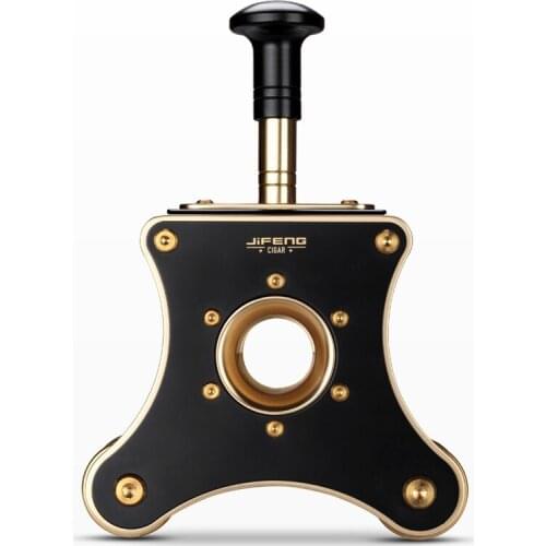 JIFENG High Grade Stainless Steel Gold Polished Chrome Table Desktop Cigar Cutter Scissor Tobacco Tool Cigarette Guillotine