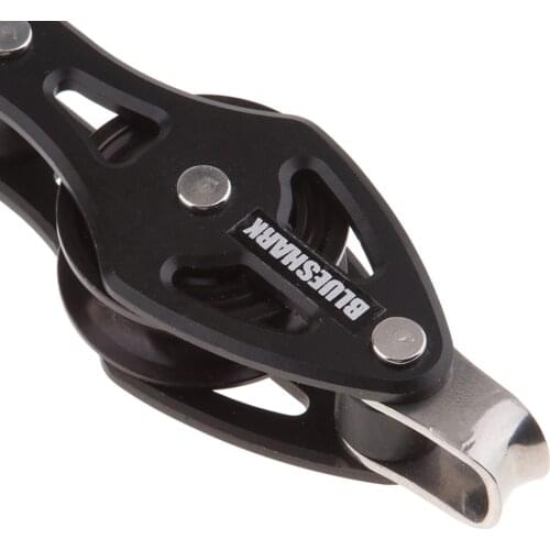 Stainless Steel Sailing Boat Kayak Fiddle Block Single Wheel 8mm Wire Rope Pulley Roller Loading 210 kg, 28mm Sheave