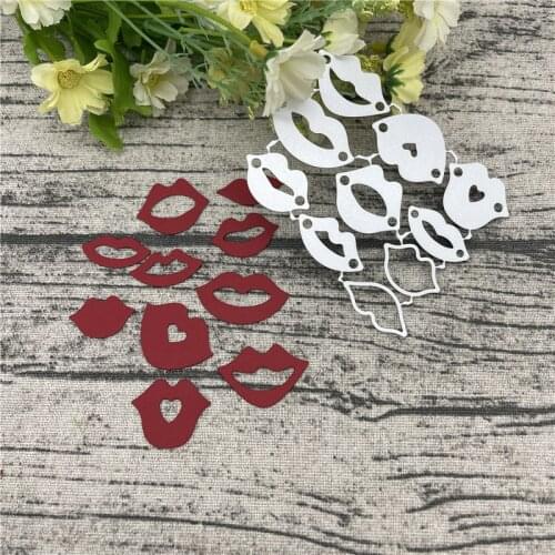Sexy lips Card Frame Craft Metal Cutting Dies For DIY Scrapbooking Album Embossing Paper Cards Decorative Crafts