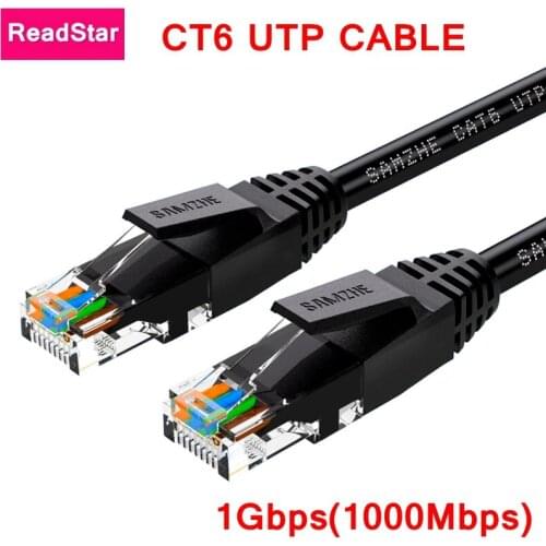 ReadStar CAT6 UTP Network cable 1Gbps 1000Mbps Ethernet cable Computer modem Plug cable 1-30 meter color Black Blue