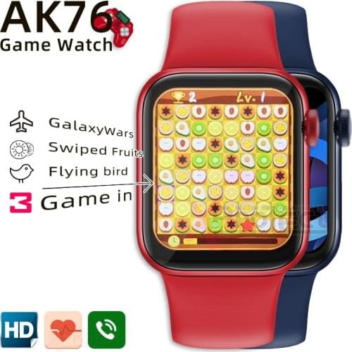 IWO Smartwatch AK76 Smart Watch game call Bluetooth heart rate Watches Fitness bracelet PK amazfit X6 HW12 Z15 W26 W46 W34 FK88