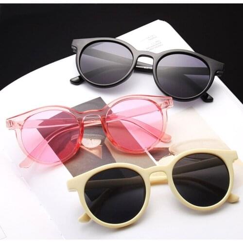Retro round white sunglasses large frame glasses Nude women round sunglasses men glasses face female tide with the polarized