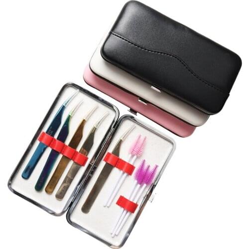 1PC Makeup Eyelashes tweezer Tools Bag EyeLash Extension Tweezers Case Cosmetic Tool Storage Bag For tweezer kit