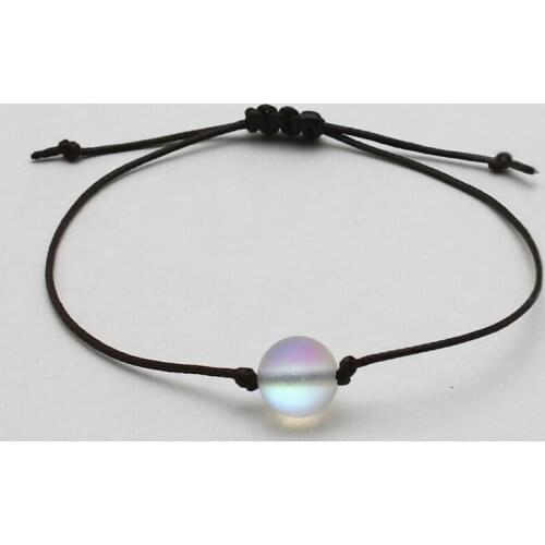 Vintage 8mm round stone bracelet street jewelry bead charm bracelet simple handmade jewelry friendship lovers gift for her/him