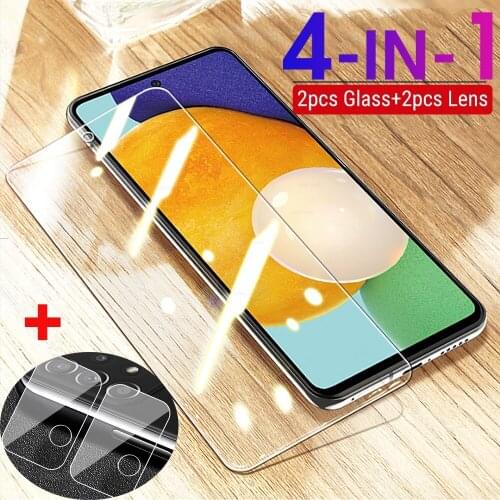 Tempered Glass For Samsung Galaxy A52 A72 A42 A32 Camera Protection Screen Protector For Samsung A71 A51 4G Galaxy M62 F62 Glass