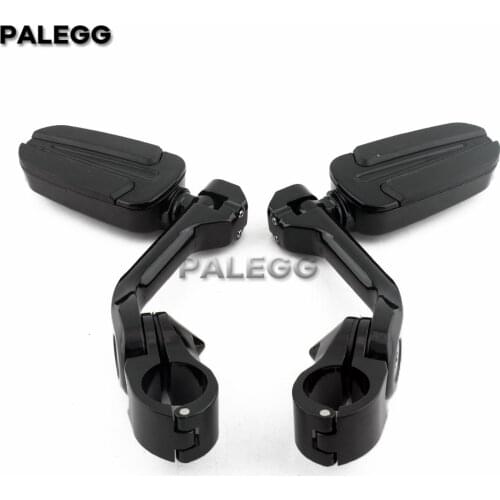 1-1 1/4" Motorcycle Highway Foot Pegs Clamp Pedals Engine Crash Bar Engine Guard Footrest Mount For Harley Chopper Bobber Custom