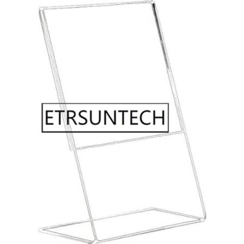 100pcs Office Acrylic A6 Display Leaflet Stands Counter Plastic for Message Board Menu Holder for Business Poster