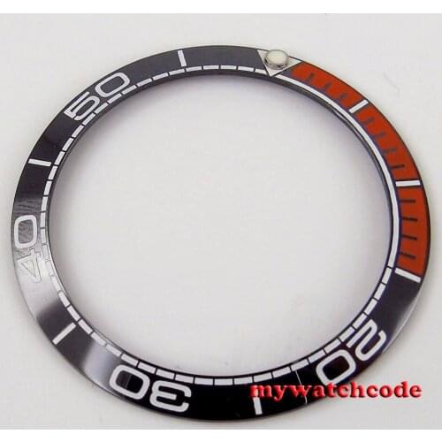 38mm Blue Red Ceramic Watch Ring Bezel Insert Fit 40mm Automatic Men Watch