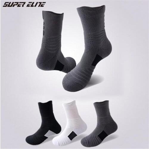 4 Pairs/lot Men Sports Socks NEW SUPER Elite Basketball Socks Nylon Outdoor Running Hiking Socks