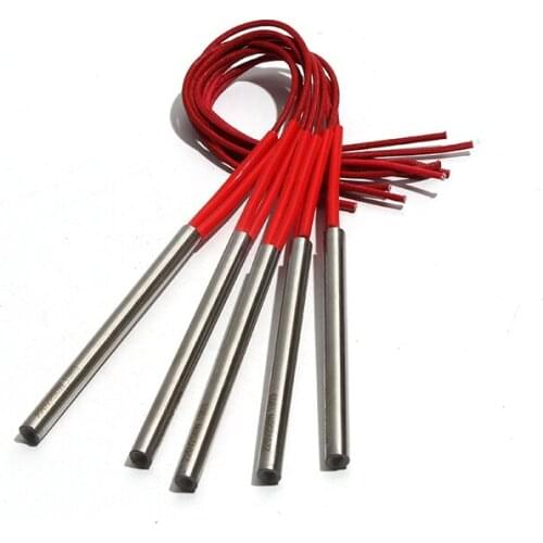 5pcs 8mm Cartridge Heating Resistance Element 190mm/195mm/200mm/210mm/220mm Single-End Electric Heat Pipe 380/390/400/420/450W