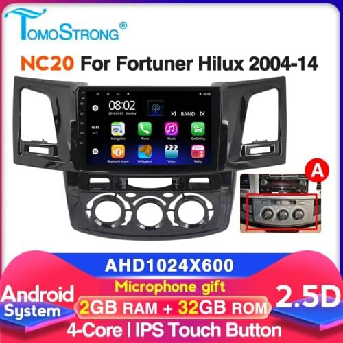 2.5D Screen Car Radio For TOYOT HILUX FORTUNER VIGO 2007-2015 Autoradio Multimedia GPS Navigation Video Player Stereo WIFI SWC