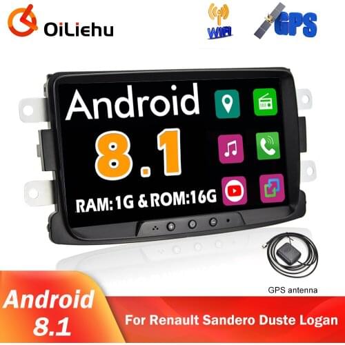 OiLiehu Car Radio 2 Din Android 8.1 GPS Stereo Receiver Multimedia Player Autoradio For Renault Sandero/Duster/Logan/Dokker