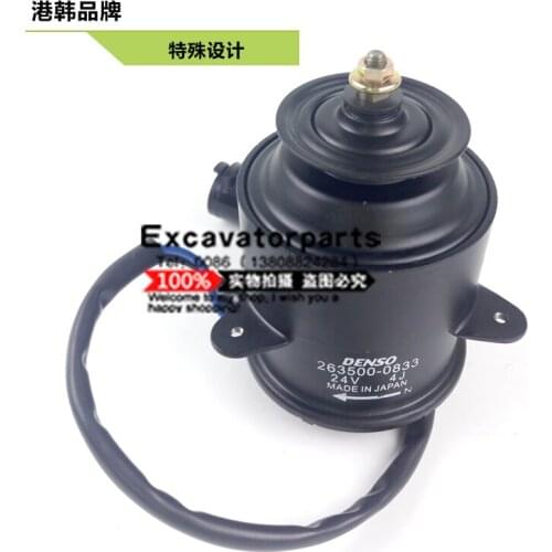 Free shipping for excavator Komatsu PC 120/200/220 Air Conditioner Condensation/Radiator Fan Motor Electronic Fan digger parts