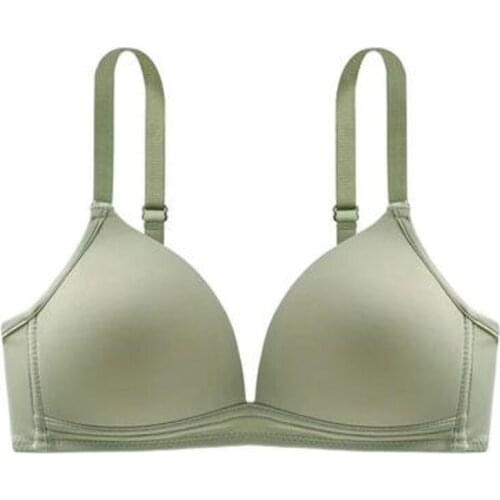 Intimates Summer Breathable Women Bra Seamless Wire Free Double Cup Bralette Plunge Deep U Bra Women Sexy Underwear Push Up Bra