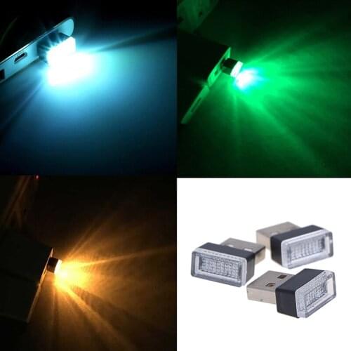 Car interior USB Ambient Light Mini Small USB LED Bulb Auto Decorative Ambient Emergency Lighting Portable Accessories