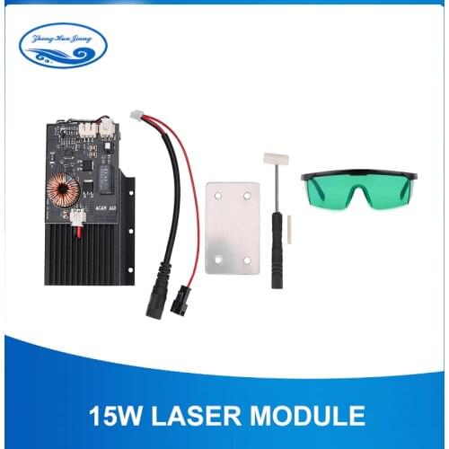 445-450nm Blue Laser Head 15W High Power Laser Engraving Laser Module DIY CNC Laser Engraver Machine Wood Router Cutting Part
