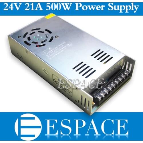 Best quality 24V 20A 480W Switching Power Supply Driver for LED Strip AC 100-240V Input to DC 24V free shipping