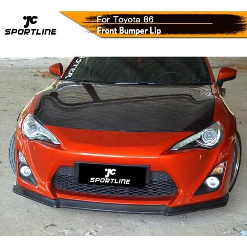 Front Bumper Lip Spoiler Splitters For Toyota 86 2014 - 2016 Carbon Fiber