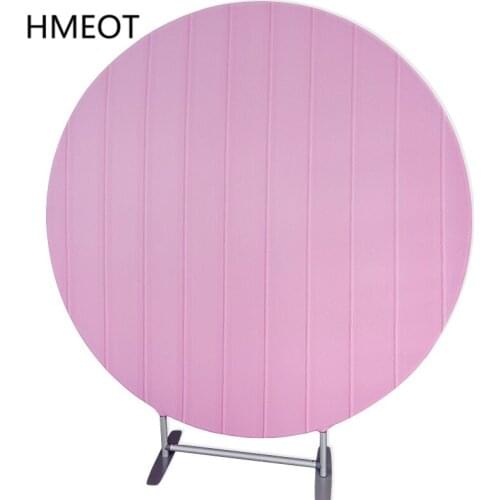 Round Screen Backdrop Stand With Flannel Covers Wedding Arch Props Shelf Birthday Party Event Decor Flower Stand Custom Pattern