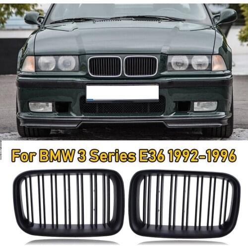 Car Front Bumper Kidney Grille Grill Fit For BMW 3 Series E36 1992-1996 318i 323i 325i 320i 328i ABS Modified Part Accessories