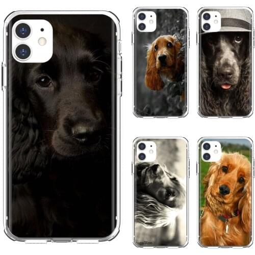 Cocker-Spaniels-dog-puppies-Poster Silicone Cover For Samsung Galaxy A9 A8 Star Lite A3 A5 A7 A6 Plus 2018 2015 2016 2017