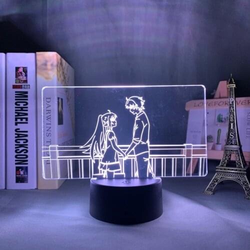 Plastic Memories Led Night Light for Bedroom Decor Gift Nightlight Anime Table 3d Lamp Plastic Memories