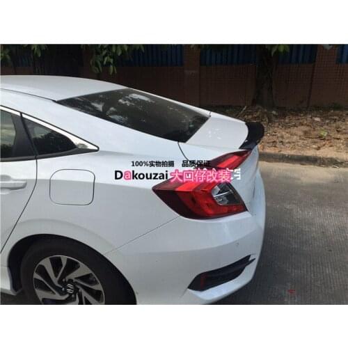 Fit for Honda for Civic 10 2016 carbon fiber rear spoiler rear wing