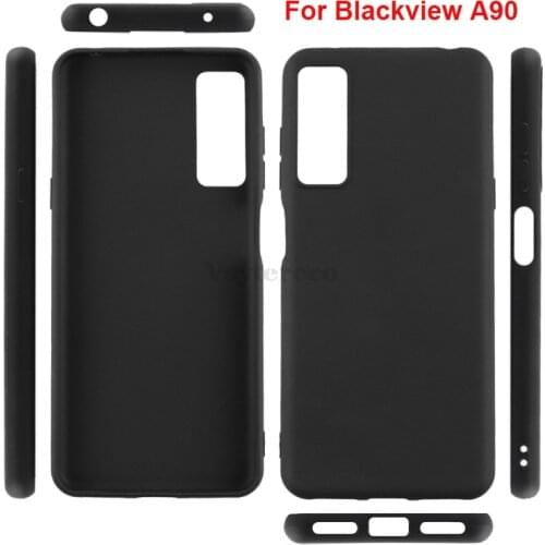360 Full Boday Protective Case For Blackview A90 A80s Plus A70 A60 Pro Silicon Caso Soft Black TPU Case For Blackview A90 Cover