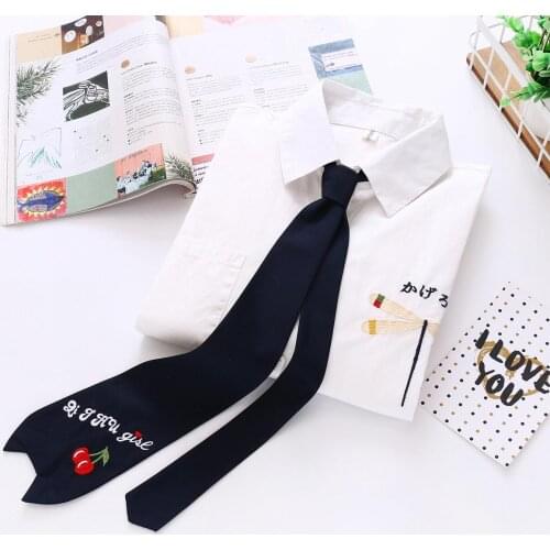 Women Spring Style Cotton yarn Blouse and Shirts long Sleeve Floral White Blusas Turn Down Collar Blue Shirts Casual Tops