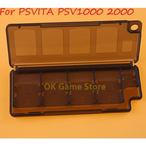 1pc/lot 10 in 1 Hard Plastic Memory Game Cards Storage Protective Box Case Holder for Sony Psvita PS Vita PSV 1000 2000 Slim