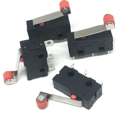 10 Pcs Mini Micro Limit Switch Roller Lever Arm SPDT Snap Action LOT
