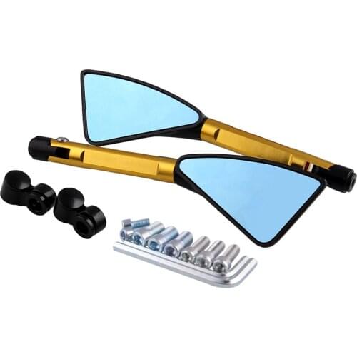 2PCS Motorcycle Rearview side Mirrors CNC Aluminum For YAMAHA FZ1 FZ6 MT-07 MT-09 MT-10 KAWASAKI ER-6N Z1000 Z750