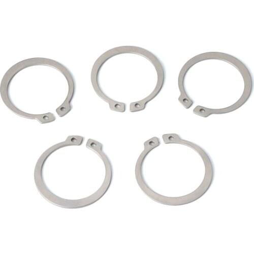 50Pcs Retaining Ring Circlips for shaft type A shaft card outer snap ring 304 stainless steel clamp spring