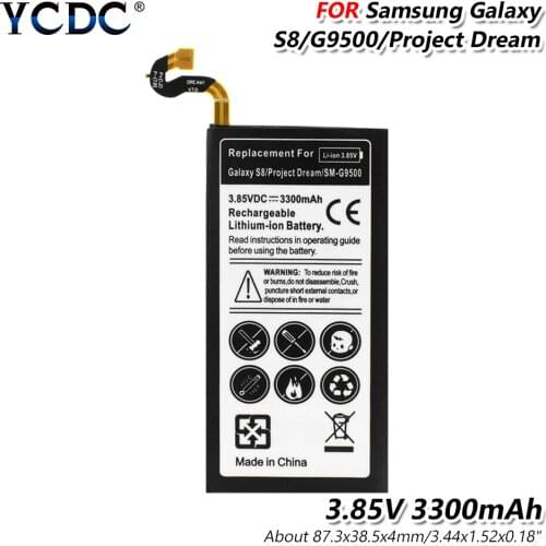 For Samsung Battery Galaxy S8 3.85V 3300mAh SM-G9500 / SM-G G Project Dream G9508 G950F G950A G950T G950U G950V + Repair Tool