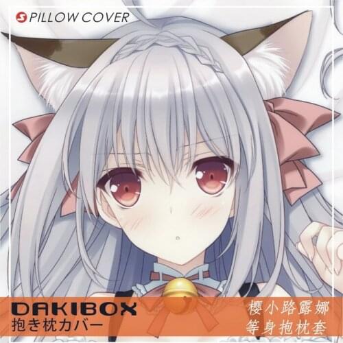 Anime Tsuki ni Yorisou Otome no Sahou Luna Sakurakouji Dakimakura Hugging Body Pillow Case Cover Pillowcase Bedding Cushion