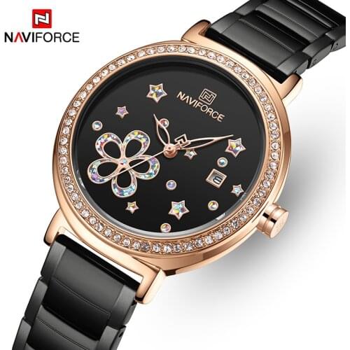 Watches for Women NAVIFORCE Luxury Brand Fashion Ladies Watch Girls Dress Wristwatch Quartz Waterproof Clock relogio feminino