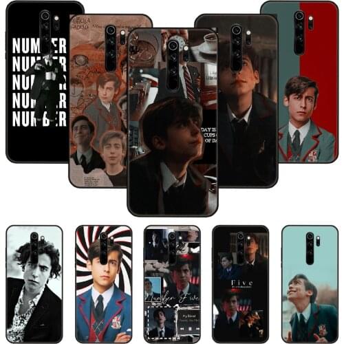 Phone Case For Xiaomi Redmi Note 8 8T 7 7A 9 9S 8A 4 5 Pro Black Cover Bumper Silicone Prime Tpu Aidan Gallagher Number Five